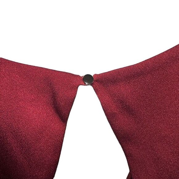 Lucy Paris maroon deep neckline romper - NWT - Picture 3 of 10